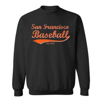 Classic San Francisco California Baseball Fan Retro Vintage Sweatshirt - Monsterry CA