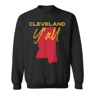 Cleveland Mississippi Y'all Ms Pride State Map Cute Sweatshirt - Monsterry AU