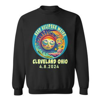 Cleveland Oh Solar Total Eclipse April 2024 Ohio Sweatshirt - Monsterry UK