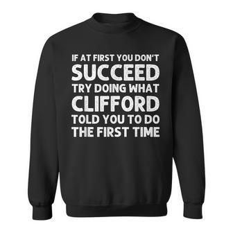 Clifford Name Personalized Birthday Christmas Sweatshirt - Monsterry AU