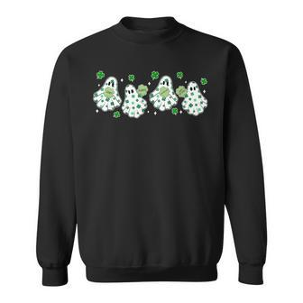 Clover Ghostie Spooky St Patrick's Day Sweatshirt - Monsterry CA