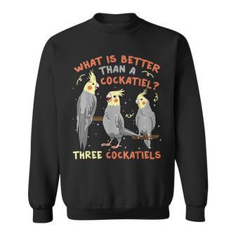 Cockatiel Cockatoo Lutino Parrot Quarrion Tiel Weiro Bird Sweatshirt - Monsterry AU