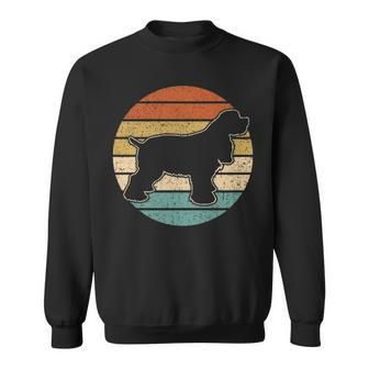 Cocker Spaniel Dog Retro Sunset Sweatshirt | Mazezy