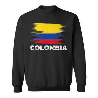 Colombia Colombian Flag Sport Soccer Football Sweatshirt - Monsterry