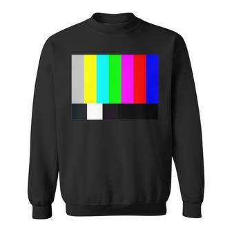 Color Bar Tv Test Pattern Sweatshirt - Monsterry UK