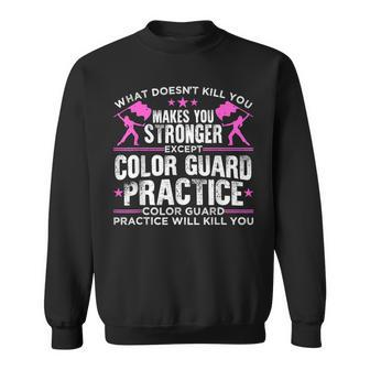 Color Guard Practice Winter Guard Marching Band Sweatshirt - Monsterry CA
