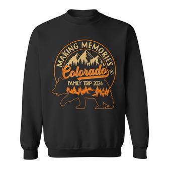 Colorado Family Vacation 2024 Mountains Camping Family Trip Sweatshirt - Seseable