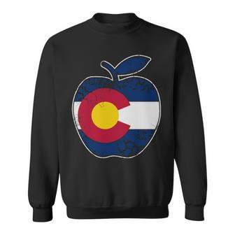 Colorado Flag Teachers Teacher Appreciation Sweatshirt | Mazezy