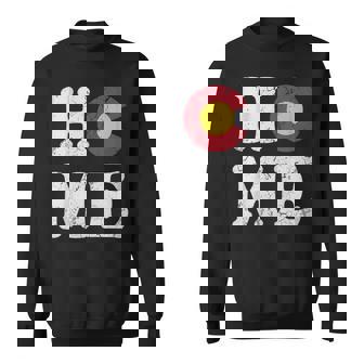 Colorado Home Flag State Vintage Fade Sweatshirt | Mazezy