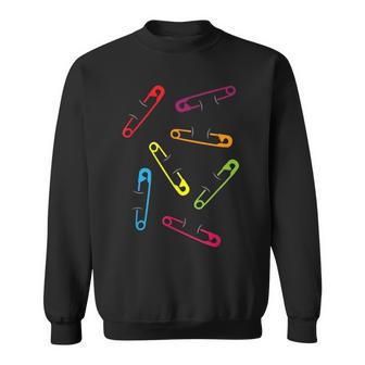 Colored Safety Pins Of Solidarity Sweatshirt - Monsterry DE