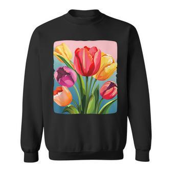 Colorful Tulip Costume Sweatshirt - Seseable