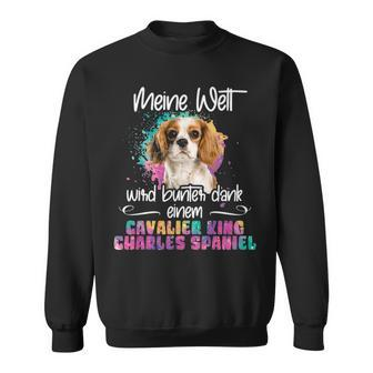 Colourful Cavalier King Charles Spaniel Dog Mummy Sweatshirt | Mazezy
