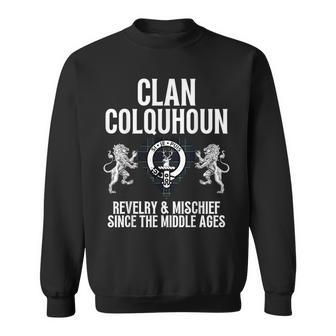 Colquhoun Clan Scottish Name Coat Of Arms Tartan Family Sweatshirt - Seseable