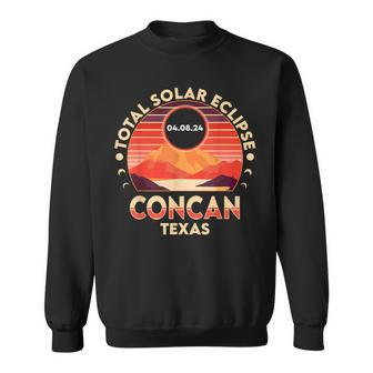 Concan Texas Eclipse 2024 Total Solar Eclipse Sweatshirt | Mazezy