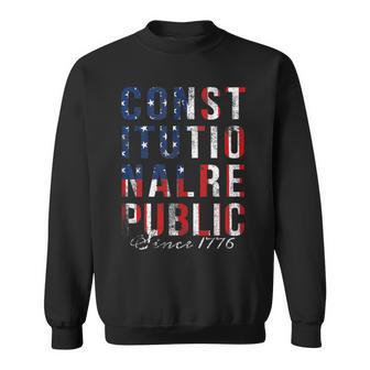 Constitutional Republic Since 1776 Usa America 4Th Of July Sweatshirt - Monsterry DE