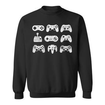 Control All The Things Video Game Controller Gaming Retro Sweatshirt - Thegiftio UK