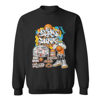 Cool Basketball Graffiti Style Illustration Graphic s Sweatshirt - Monsterry