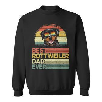 Cool Best Rottweiler Dad Ever Father's Day Sweatshirt | Mazezy CA