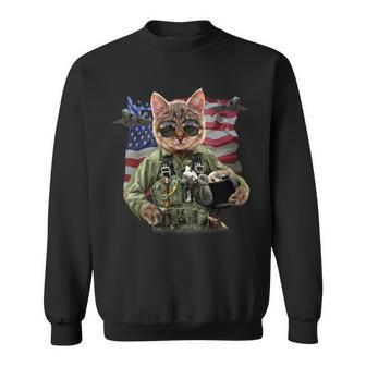 Cool Cat Impersonate United States Air Force Pilot Sweatshirt - Monsterry AU