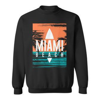 Cool Miami Beach I Love Miami Florida Miami Sweatshirt - Monsterry