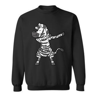Cool Retro Vintage Grunge Style Dabbing Dab Zebra Sweatshirt - Seseable