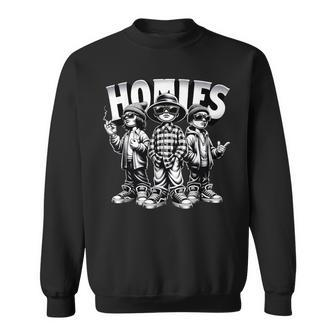 Cool Urban Cultura Chicano Latino Mexican Pride Homies Sweatshirt - Monsterry UK