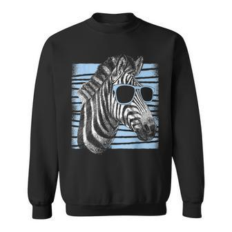 Cool Zebra Birthday Party Girls Boys Cute Zebra Lovers Sweatshirt | Mazezy
