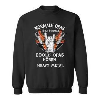 Coole Opas Hören Heavy Metal Sweatshirt - Seseable