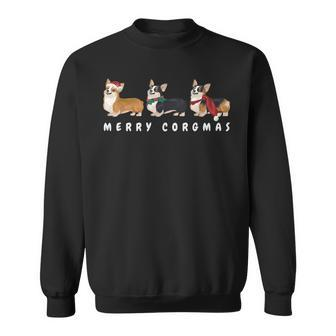 Corgi Dog Merry Corgmas Santa Corgi Ugly Christmas Sweater Sweatshirt - Thegiftio UK
