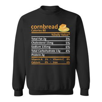 Cornbread Nutrition Food Thanksgiving Costume Christmas Sweatshirt - Monsterry CA