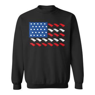 Cornhole American Flag For Player Drinking Team Sweatshirt - Monsterry UK