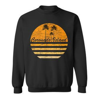 Coronado Island Vintage Retro 70S Throwback Surf Sweatshirt - Monsterry