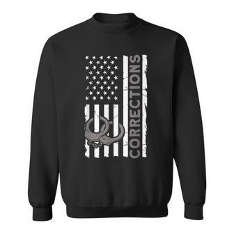 Correctional Officer Corrections Thin Silver Line Sweatshirt - Monsterry AU