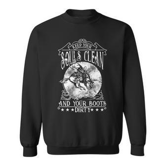 Country Saloon Western Rodeo Idea Cowboy Sweatshirt - Monsterry