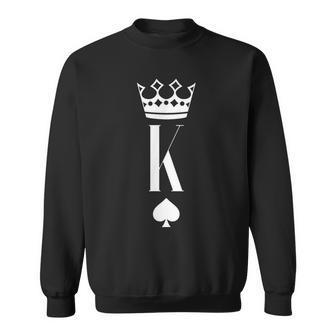Couple Matching His And Her For King Of Spade Sweatshirt - Seseable