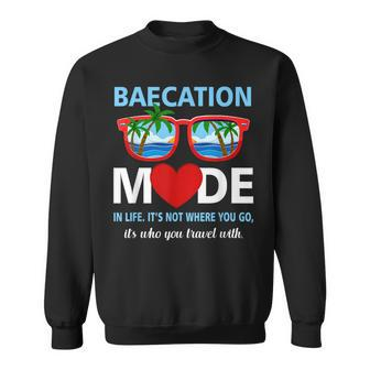 Couples Trip Matching Summer Vacation Baecation Mode-Vibes Sweatshirt - Monsterry DE