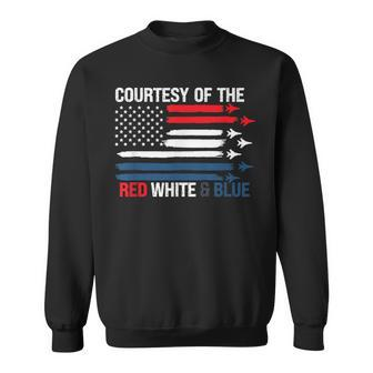Courtesy Of The Red White And Blue Sweatshirt - Seseable