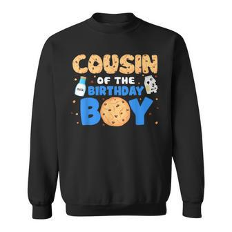 Cousin Of The Birthday Boy Milk And Cookies 1St Birthday Sweatshirt | Mazezy