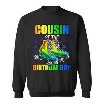 Cousin Birthday Boy Roller Skating Birthday Matching Family Sweatshirt - Thegiftio UK
