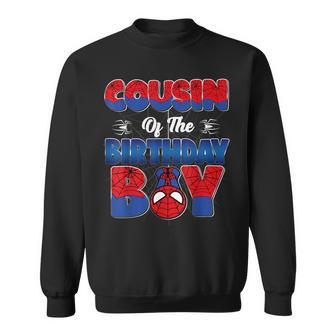 Cousin Of The Birthday Boy Spider Family Matching Sweatshirt - Seseable