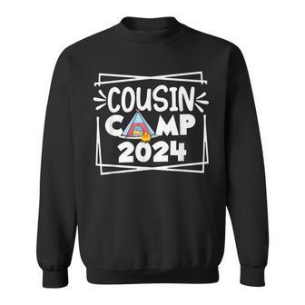 Cousin Camp 2024 Family Vacation Summer Camping Crew Cute Sweatshirt - Monsterry UK