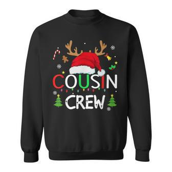Cousin Crew Christmas Family Xmas Naughty Matching Pajamas Sweatshirt - Monsterry DE