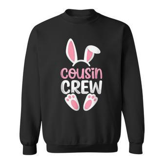 Cousin Crew Easter Family Matching Bunny Egg Hunt Sweatshirt | Mazezy