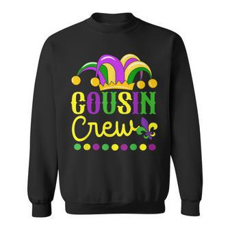 Cousin Crew Mardi Gras Family Outfit For Adult Toddler Baby Sweatshirt - Thegiftio UK