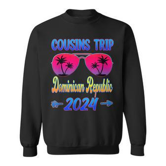 Cousins Trip Dominican Republic 2024 Glasses Cousin Matching Sweatshirt - Monsterry UK