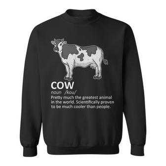 Cow Definition Milk Dairy Cattle Farmer Sweatshirt | Mazezy