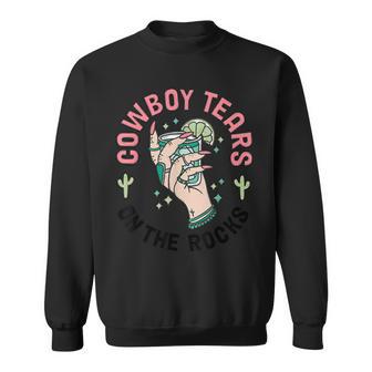 Cowboy Tears On The Rocks Vintage Sweatshirt - Monsterry