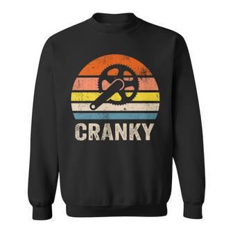 Cranky Vintage Sun Bicycle Lovers Cycling Cranky Sweatshirt | Mazezy