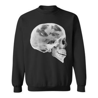 Crappie Fishing Skull Crappie State Of Mind Sweatshirt - Monsterry CA