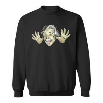 Crazy Physics Professor Wears Tongue Out Albert Genie Sweatshirt - Monsterry CA